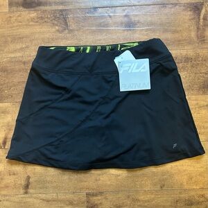 Fila Platinum Women's Black Tennis Skort
